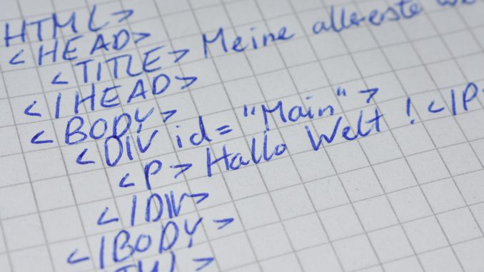 HTML-Code ist die Basis aller Websites.